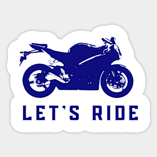 Let's Ride Sticker